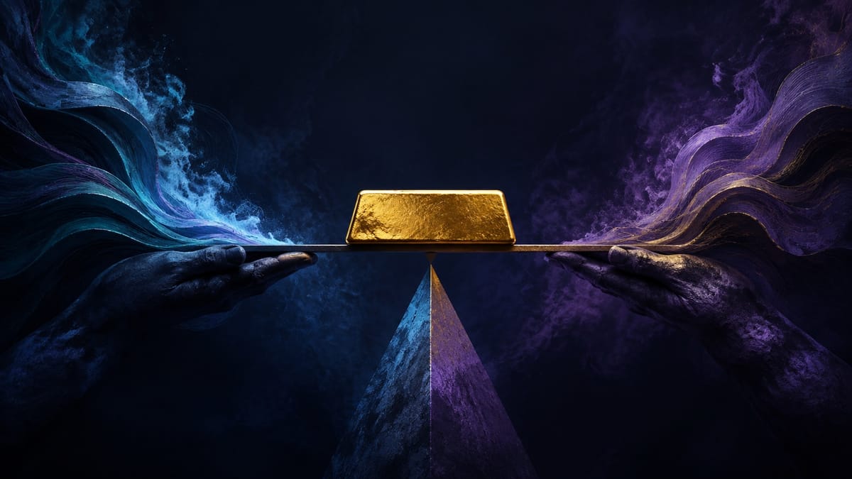 Editorial illustration: gold