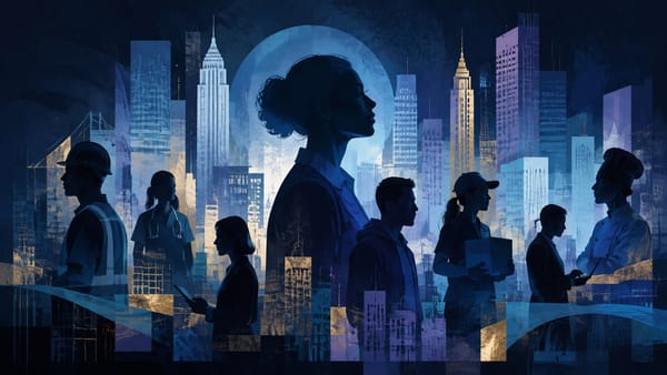 Editorial illustration: labor
